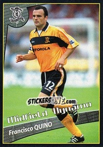 Sticker Francisco Quino (Midfield Dynamo) - Scottish Premier League 2001-2002 - Panini
