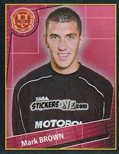 Sticker Mark Brown - Scottish Premier League 2001-2002 - Panini