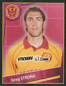 Sticker Greg Strong - Scottish Premier League 2001-2002 n. 345 - Panini