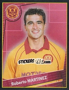 Cromo Roberto Martinez - Scottish Premier League 2001-2002 - Panini