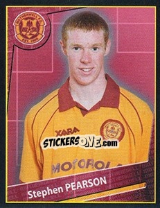 Sticker Stephen Pearson - Scottish Premier League 2001-2002 n. 349 - Panini