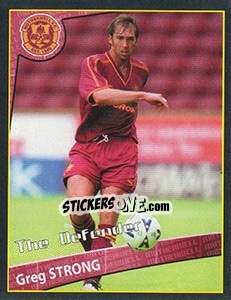 Sticker Greg Strong (The Defender) - Scottish Premier League 2001-2002 - Panini