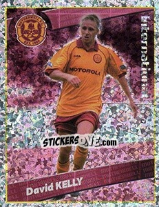 Sticker David Kelly (International Hero) - Scottish Premier League 2001-2002 n. 356 - Panini