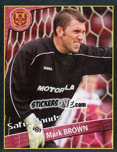 Sticker Mark Brown (Safe Hands) - Scottish Premier League 2001-2002 - Panini