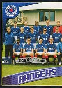 Figurina Team Group - Scottish Premier League 2001-2002 - Panini