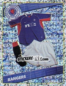 Sticker Home Kit - Scottish Premier League 2001-2002 - Panini