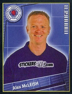 Cromo Alex McLeish (manager) - Scottish Premier League 2001-2002 - Panini