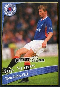 Sticker Tore Andre Flo (Top scorer) - Scottish Premier League 2001-2002 n. 372 - Panini