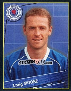 Sticker Craig Moore - Scottish Premier League 2001-2002 n. 377 - Panini