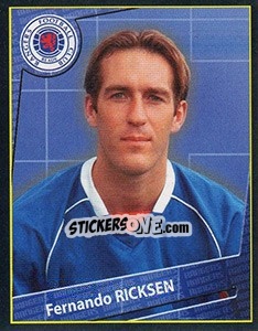 Sticker Fernando Ricksen - Scottish Premier League 2001-2002 n. 379 - Panini