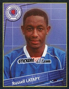 Sticker Russell Latapy - Scottish Premier League 2001-2002 n. 381 - Panini