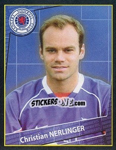 Sticker Christian Nrlinger - Scottish Premier League 2001-2002 n. 382 - Panini