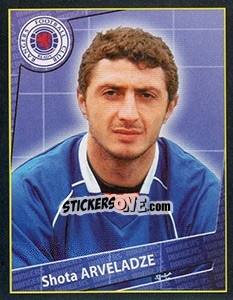 Sticker Shota Arveladze - Scottish Premier League 2001-2002 n. 384 - Panini