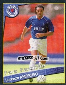 Sticker Lorenzo Amoruso (Fans Favourite) - Scottish Premier League 2001-2002 - Panini