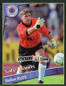 Sticker Stefan Klos (Safe Hands) - Scottish Premier League 2001-2002 n. 395 - Panini