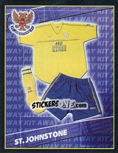 Figurina Away Kit - Scottish Premier League 2001-2002 - Panini