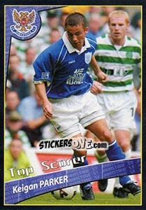 Sticker Keigan Parker (Top scorer) - Scottish Premier League 2001-2002 - Panini