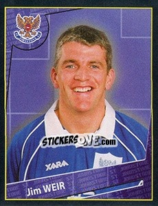 Sticker Jim Weir - Scottish Premier League 2001-2002 n. 412 - Panini