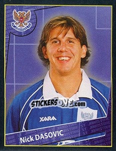 Cromo Nick Dasovic - Scottish Premier League 2001-2002 - Panini