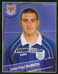 Sticker John Paul McBride - Scottish Premier League 2001-2002 - Panini