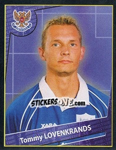 Sticker Tommy Lovenkrands - Scottish Premier League 2001-2002 - Panini