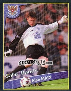 Sticker Alan Main (Safe Hands) - Scottish Premier League 2001-2002 n. 429 - Panini