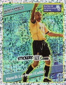 Sticker Henrik Larsson (Celtic) - Scottish Premier League 2001-2002 n. 433 - Panini