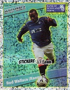 Sticker Rod Wallace (Rangers) - Scottish Premier League 2001-2002 - Panini