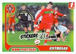 Sticker Portugal - Cristiano Ronaldo - Portugal De Ouro 2011 n. 9 - Panini