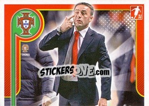 Sticker Paulo Bento - Portugal De Ouro 2011 n. 14 - Panini