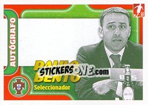 Sticker Paulo Bento - Portugal De Ouro 2011 n. 19 - Panini