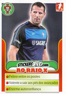 Sticker Eduardo - Portugal De Ouro 2011 - Panini