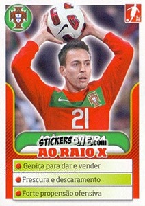 Sticker Joao Pereira - Portugal De Ouro 2011 n. 35 - Panini