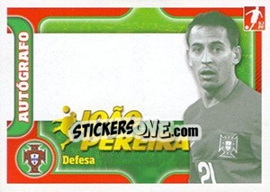 Sticker Joao Pereira - Portugal De Ouro 2011 - Panini