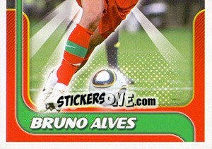 Figurina Bruno Alves - Portugal De Ouro 2011 - Panini