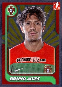 Figurina Bruno Alves - Portugal De Ouro 2011 - Panini