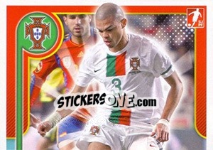Sticker Pepe - Portugal De Ouro 2011 n. 62 - Panini