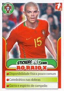 Sticker Pepe - Portugal De Ouro 2011 - Panini