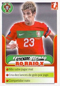 Sticker Fabio Coentrão - Portugal De Ouro 2011 n. 77 - Panini