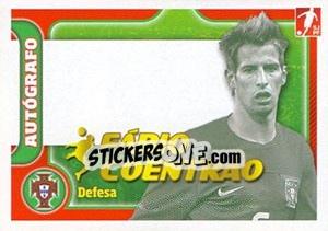 Sticker Fabio Coentrão - Portugal De Ouro 2011 - Panini