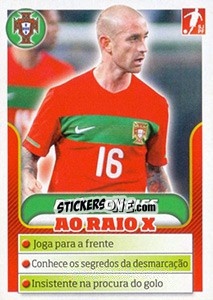 Sticker Raul Meireles - Portugal De Ouro 2011 n. 89 - Panini