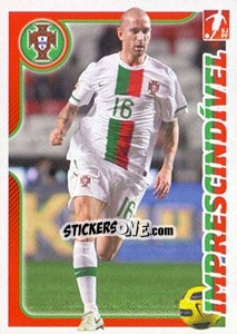 Sticker Raul Meireles - Portugal De Ouro 2011 n. 90 - Panini