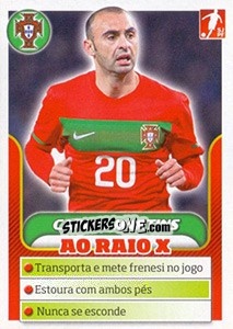 Sticker Carlos Martins - Portugal De Ouro 2011 n. 95 - Panini
