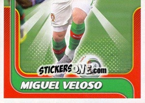 Sticker Miguel Veloso - Portugal De Ouro 2011 - Panini