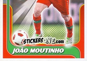Sticker Joao Moutinho - Portugal De Ouro 2011 - Panini