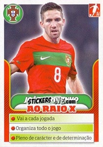 Sticker Joao Moutinho - Portugal De Ouro 2011 n. 107 - Panini