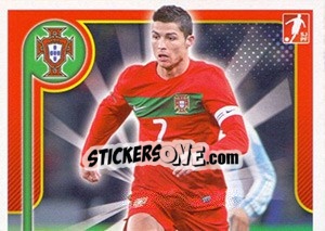 Sticker Cristiano Ronaldo - Portugal De Ouro 2011 n. 122 - Panini