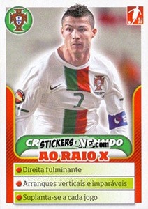 Sticker Cristiano Ronaldo - Portugal De Ouro 2011 n. 125 - Panini