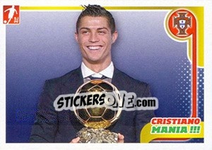 Sticker Cristiano Ronaldo - Portugal De Ouro 2011 - Panini