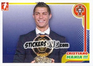Sticker Cristiano Ronaldo - Portugal De Ouro 2011 n. 129 - Panini